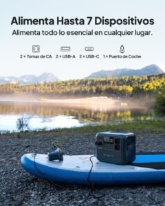 Puertos de salida de la BLUETTI AC70